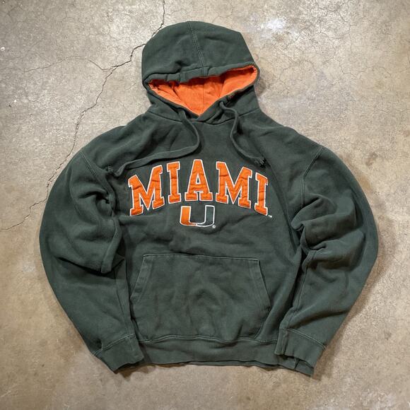 VTG University of Miami Hurricanes OVB NFL Hoodie Mens M - Picture 2 of 8